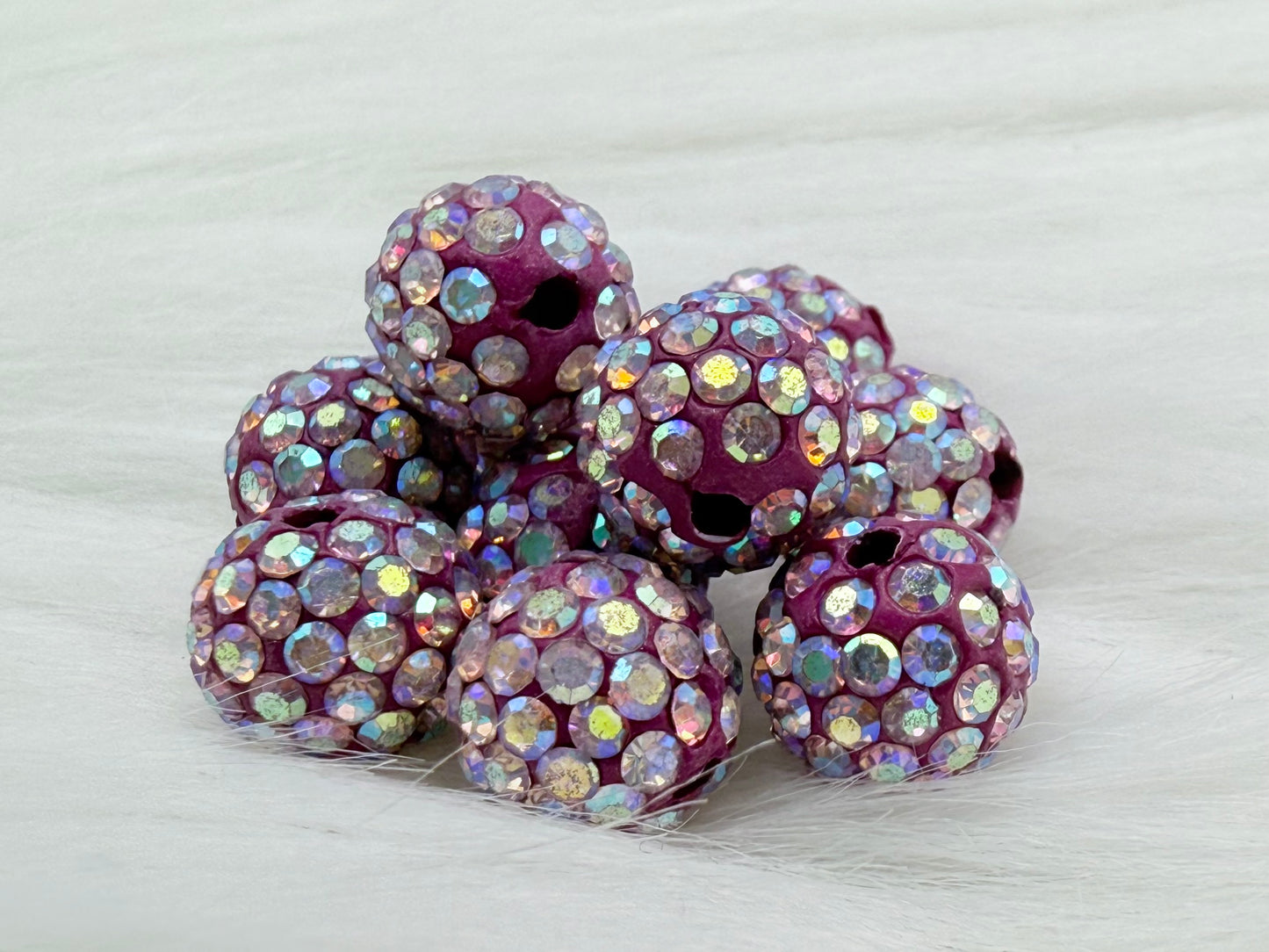 Rhinestone ball beads